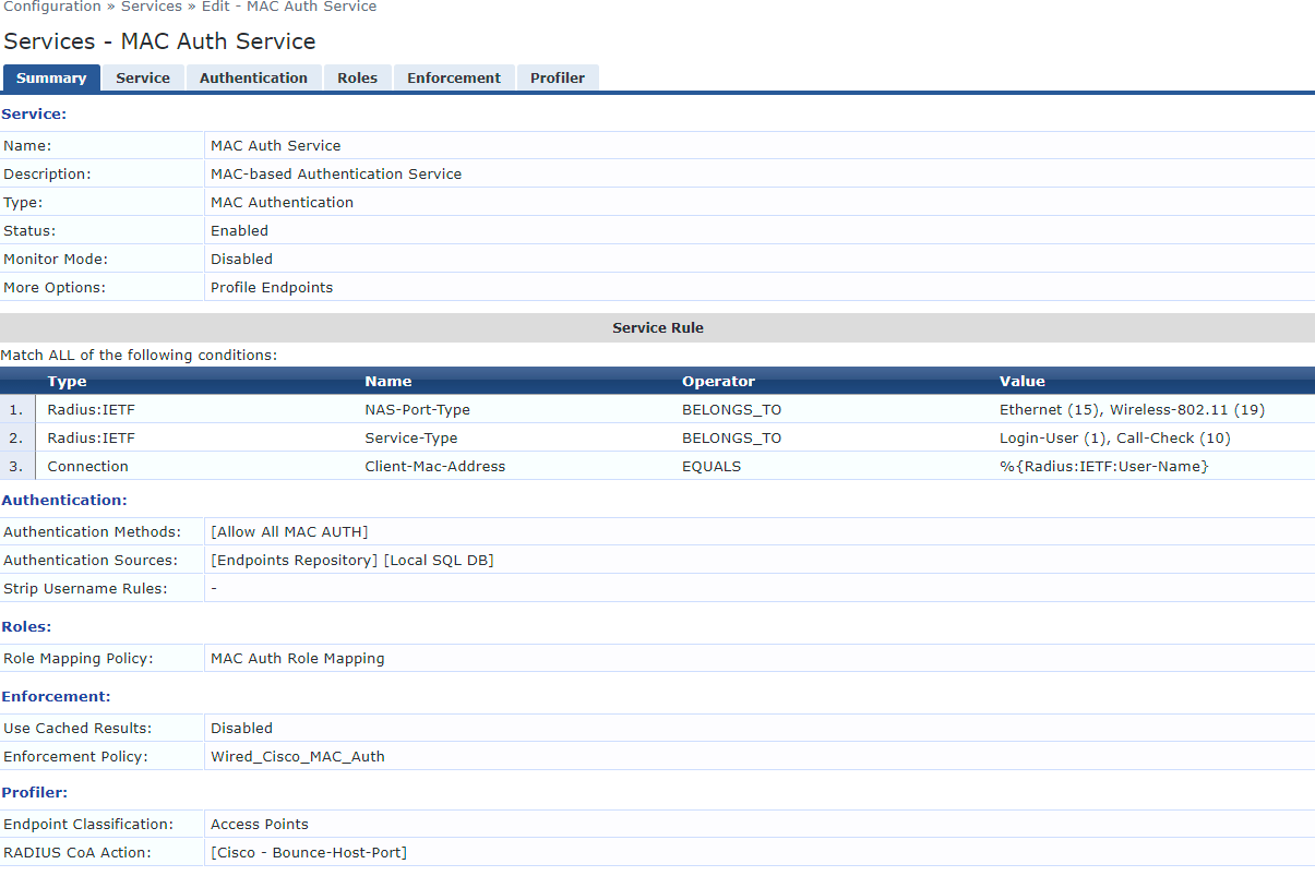 ClearPass Profiling and Cisco Colourless Ports Musings of a Wireless